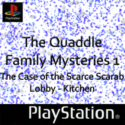 Quaddle Family Mysteries, The 1 - The Case of the Scarce Scarab - Lobby and Kitchen (USA) Cover